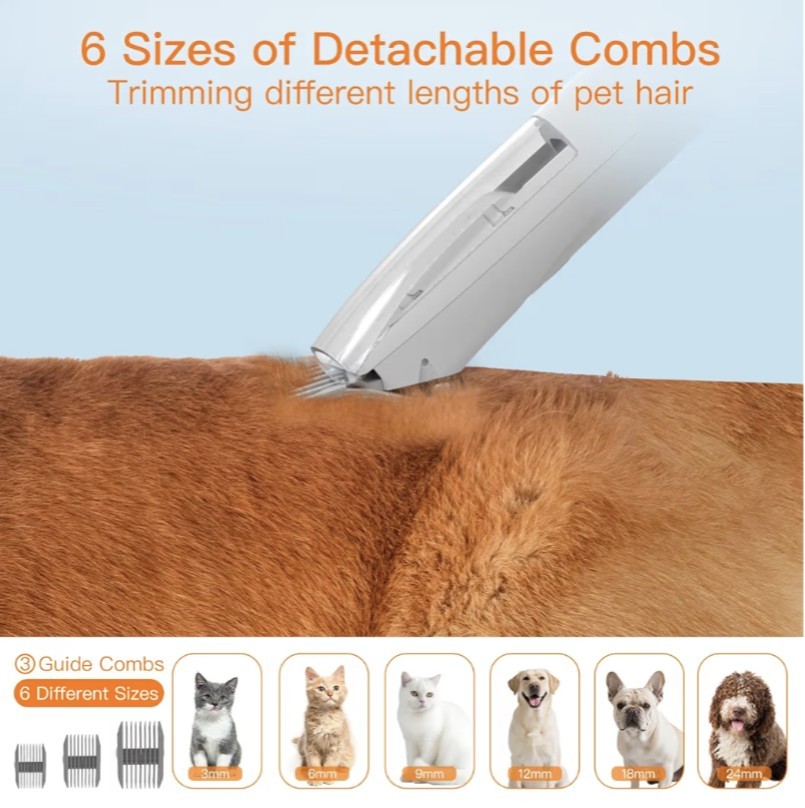 AIRROBO Dog Grooming Vacuum Kit, 12000Pa Strong Pet Vacuum for Shedding,Grooming