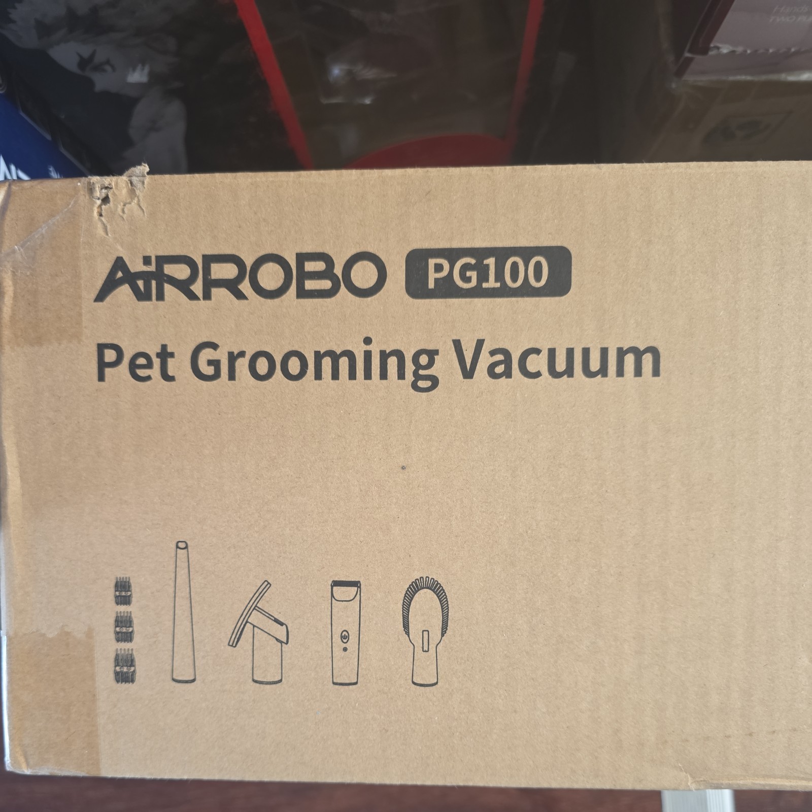 AIRROBO PG100 Pet Grooming Vacuum (SEALED) 2L Capacity Includes Accessory Kit
