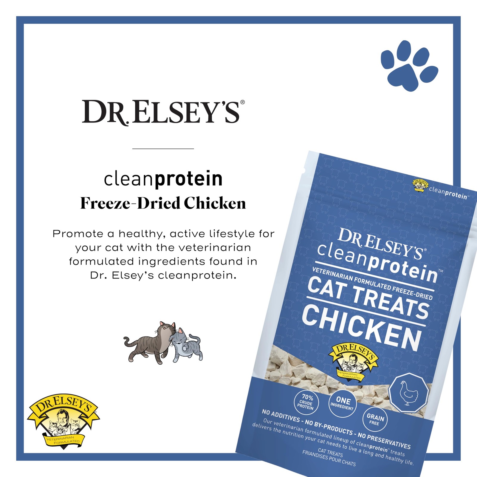Dr. Elsey’s® Freeze-Dried Chicken Cat Treats 0.5 oz. Ounce (Pack of 1)