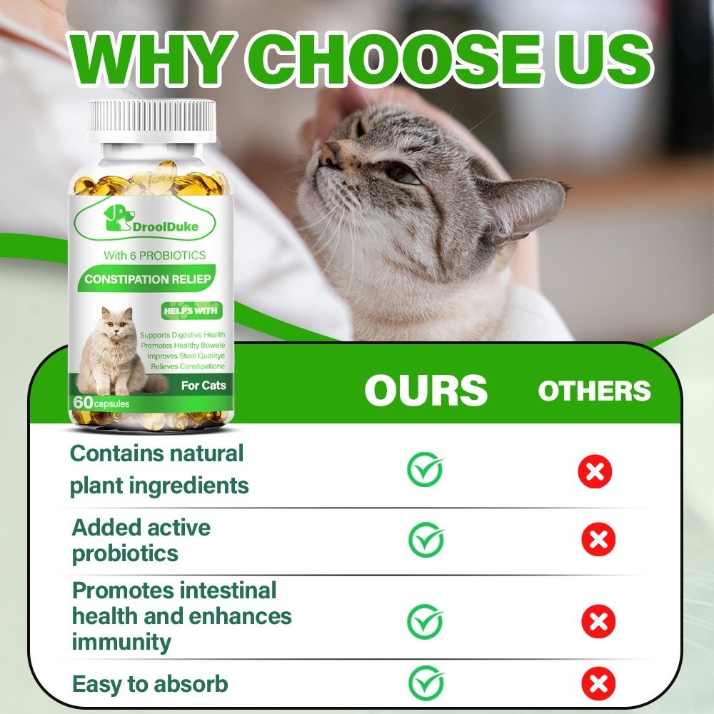 4 bottles of Cat Comfort Defecation Expert – Gut Health Guardian Capsules 4*60pc