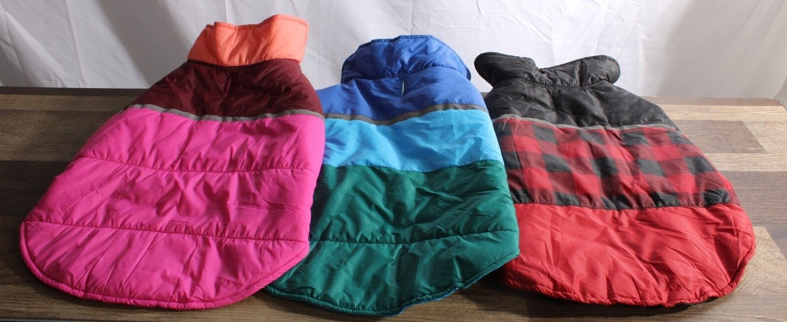32 Degrees Dog Jacket Variety Of Sizes In Pink, Red, Blue Easy Access Leash Hole