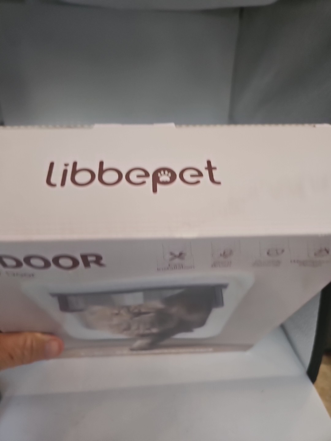 LIBBEPET Thin Cat Door – Safety Pet Door for Cats Up to 18 lbs, Interior Kitty D