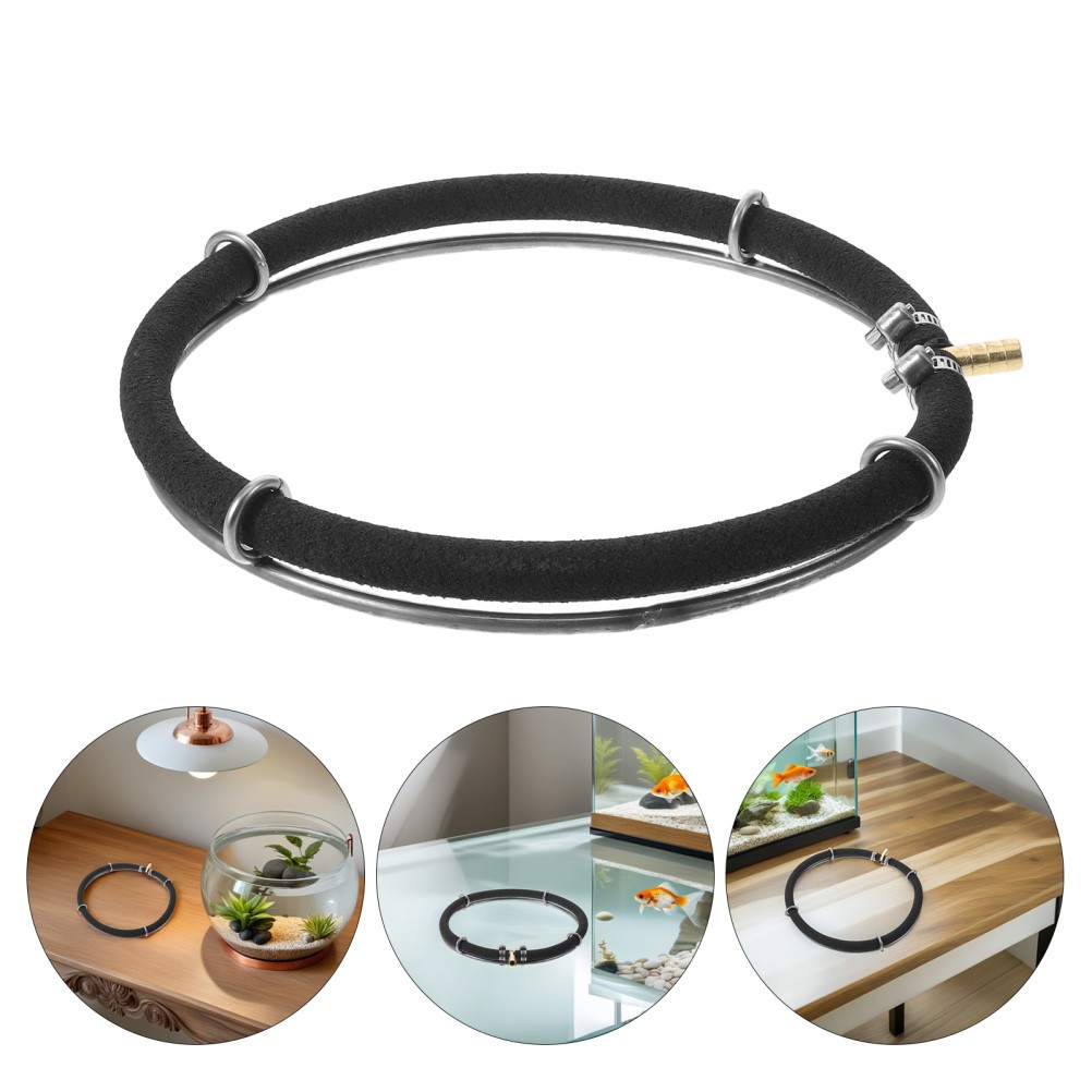 Fish Tank Bubble Generator Pond Diffuser Ring – 26.5cm/10.4in Stainless