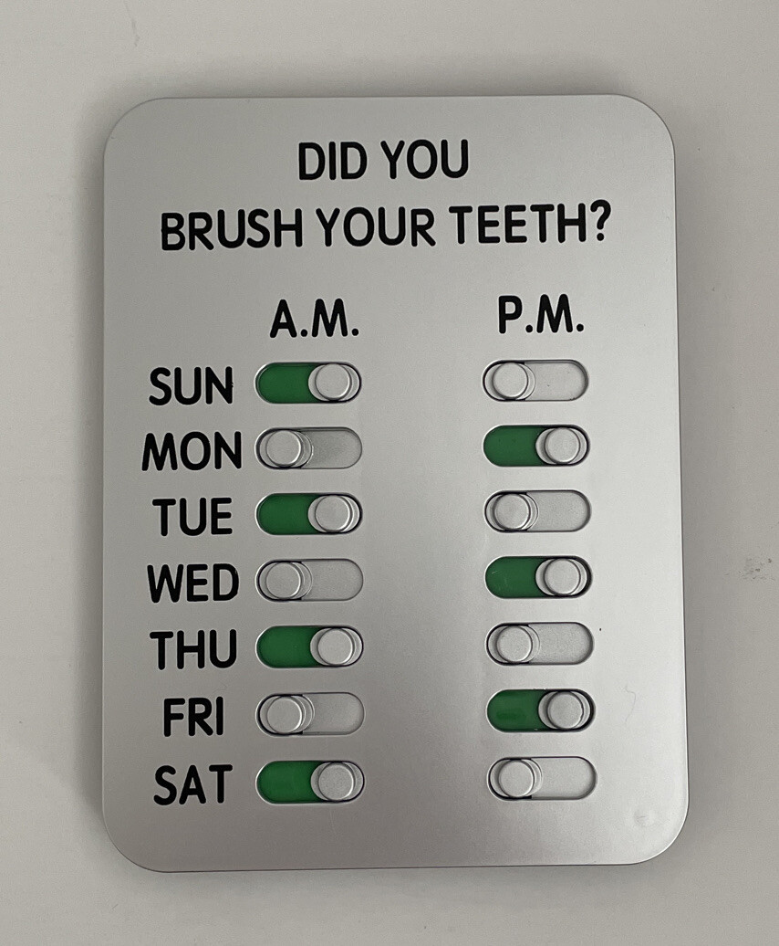 Did You Brush Your Teeth – Brushing Reminder – Daily Tracker