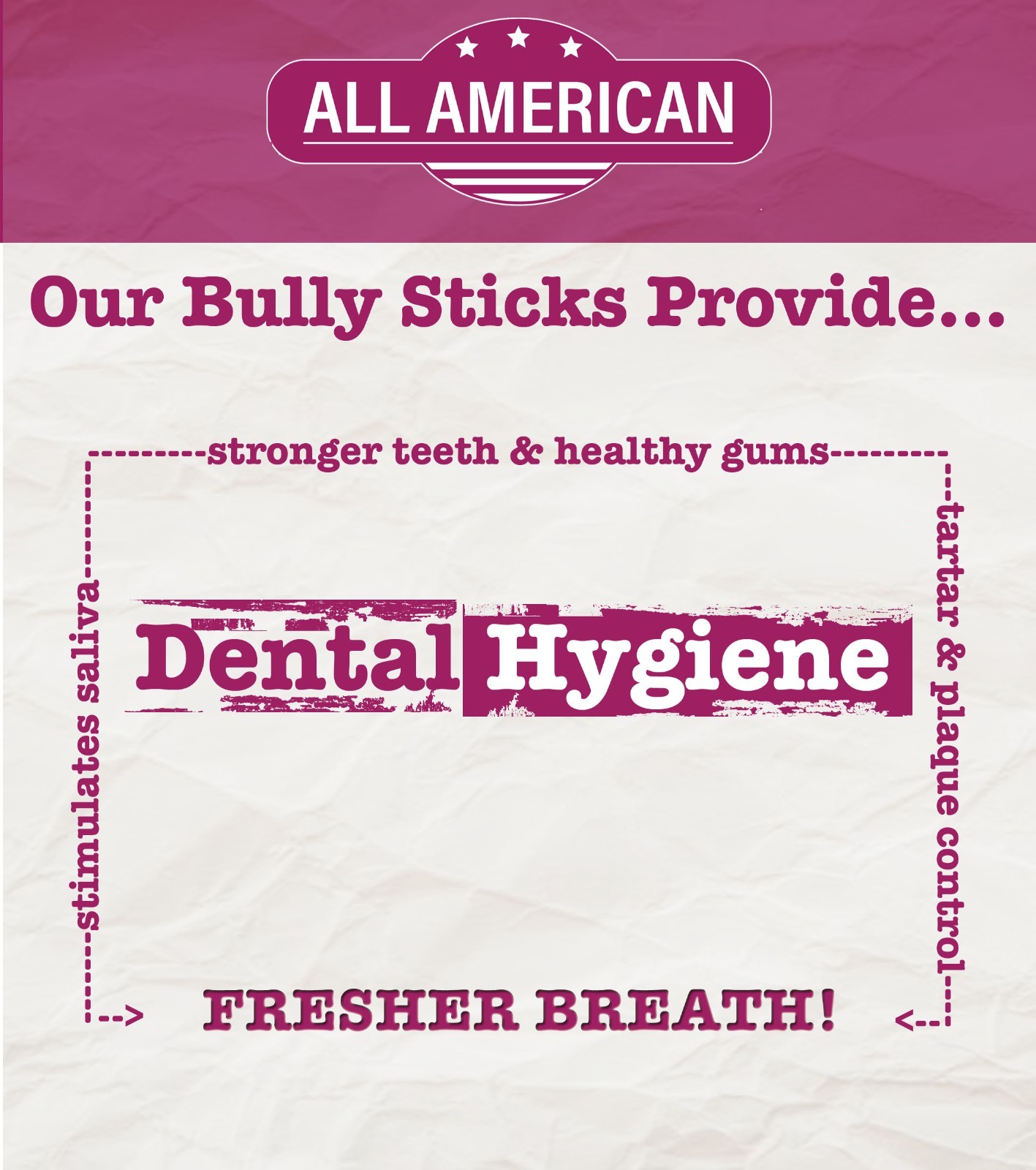 All American Bully Sticks Odor Free, Rawhide Alternative, Grass Fed, All Natural