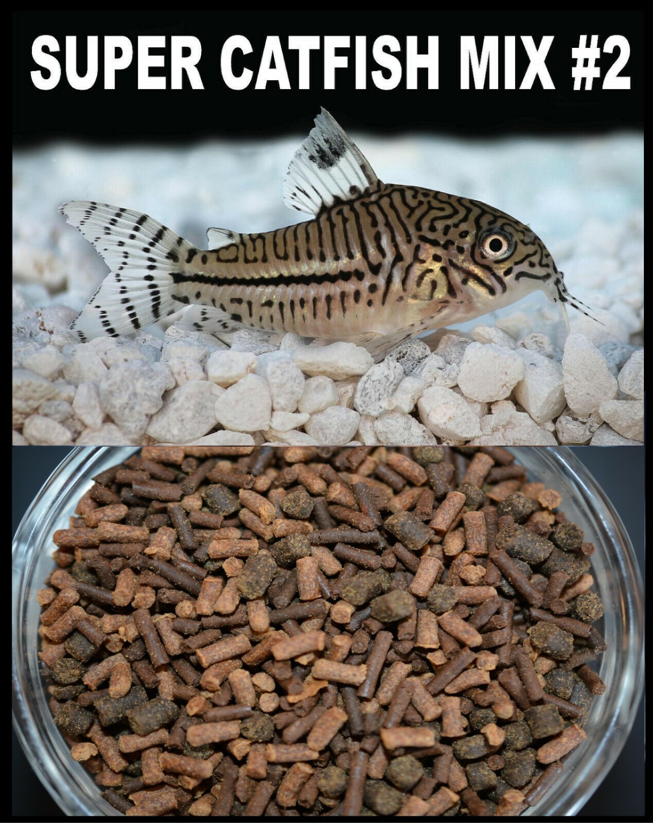 ABF SUPER CATFISH MIX #2 ,Catfish,Cory Catfish,Krill,Bottom Feeders,ABF80N