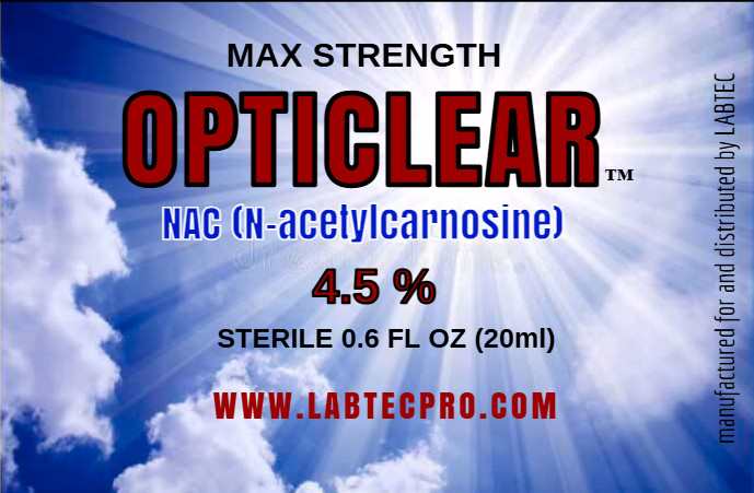 Cataract Eye Drops with 4.5% NAC, N-Acetylcarnosine 15ml Vial 2 pack!