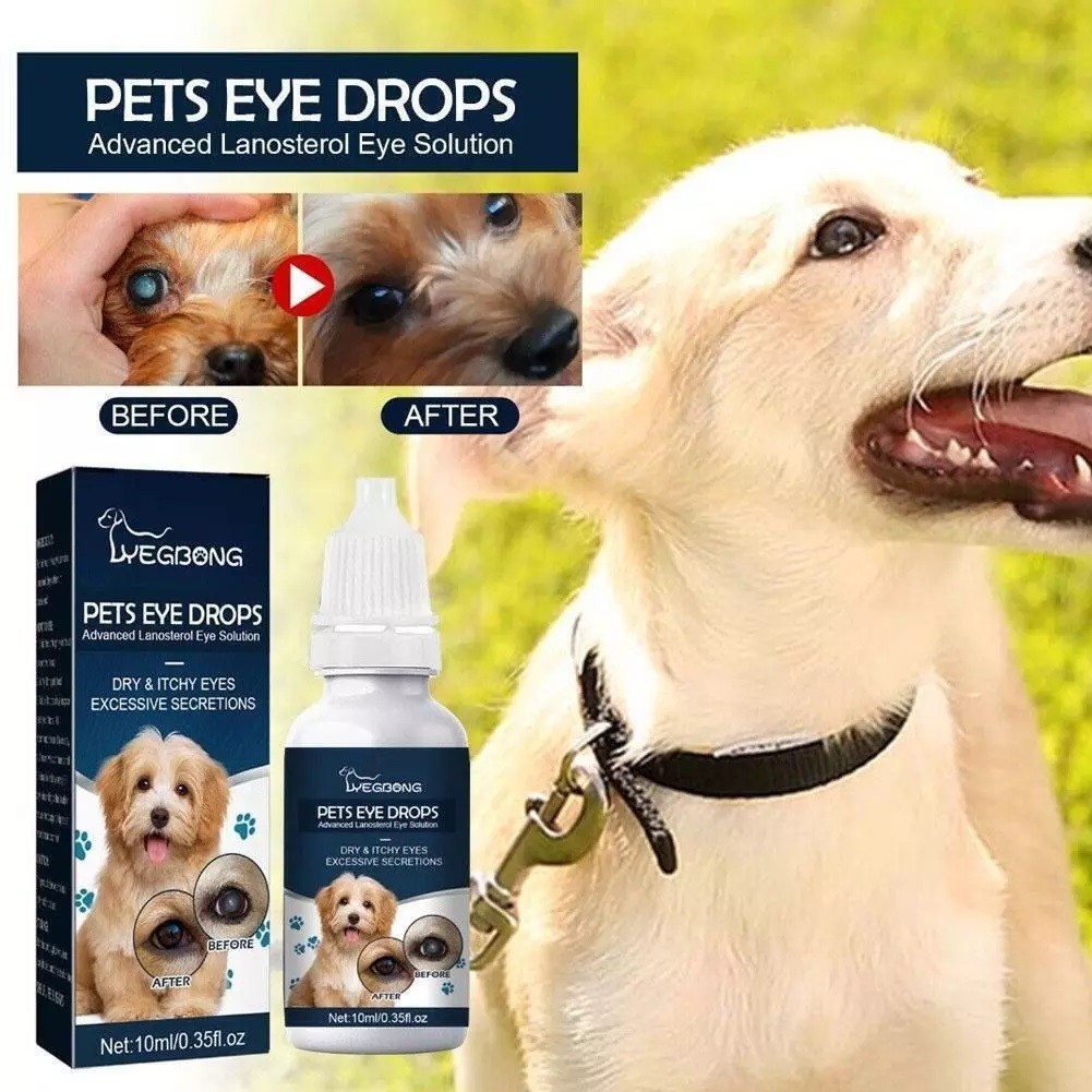 Lanosterol+NAC Dog Cat Eye drops/Cataracts, Dry Eyes, Tearing, MAX Strength