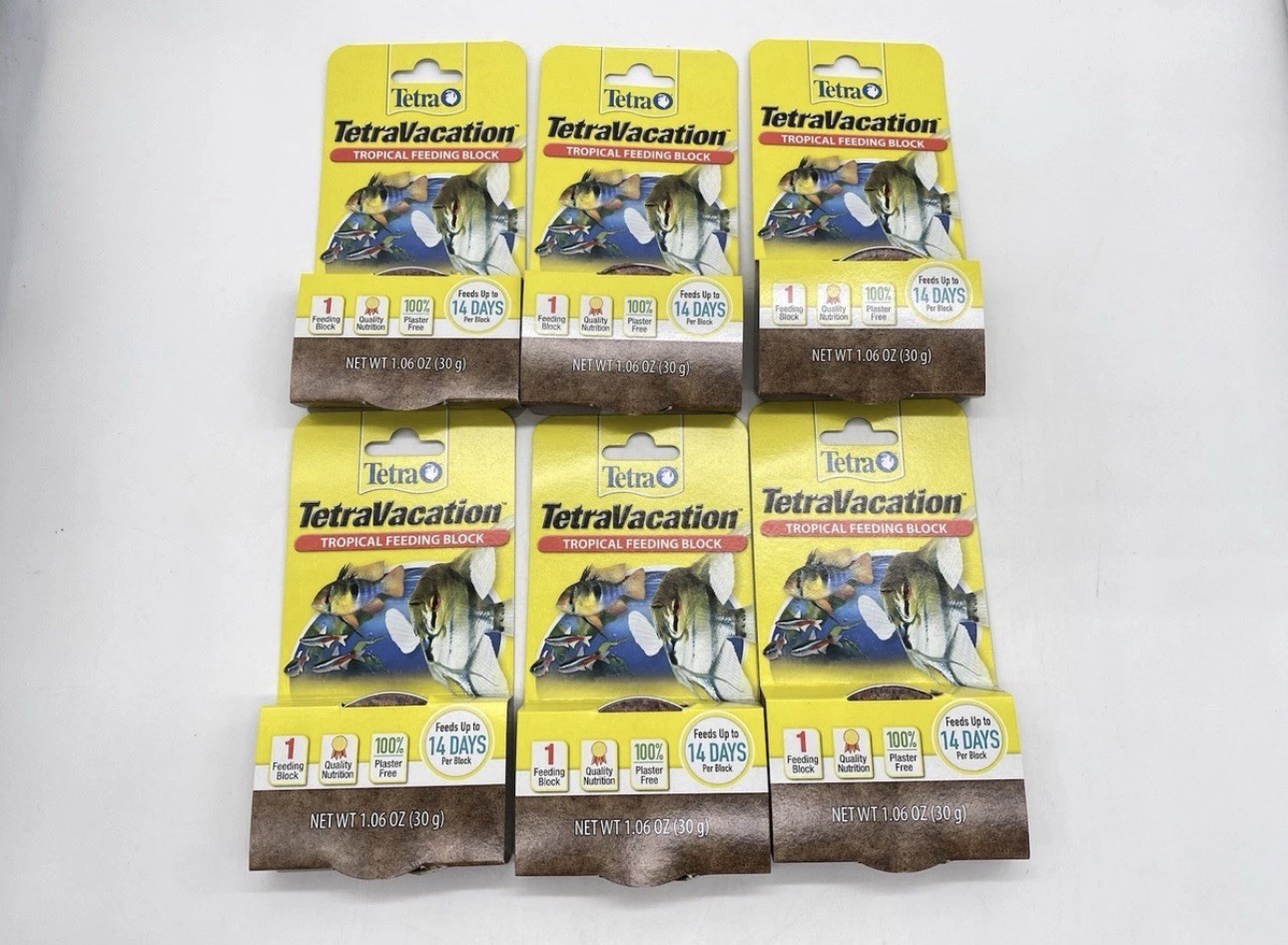 Tetra Vacation Tropical Feeding Block – Up To 14 Days Of Feeding Each – 6 Total