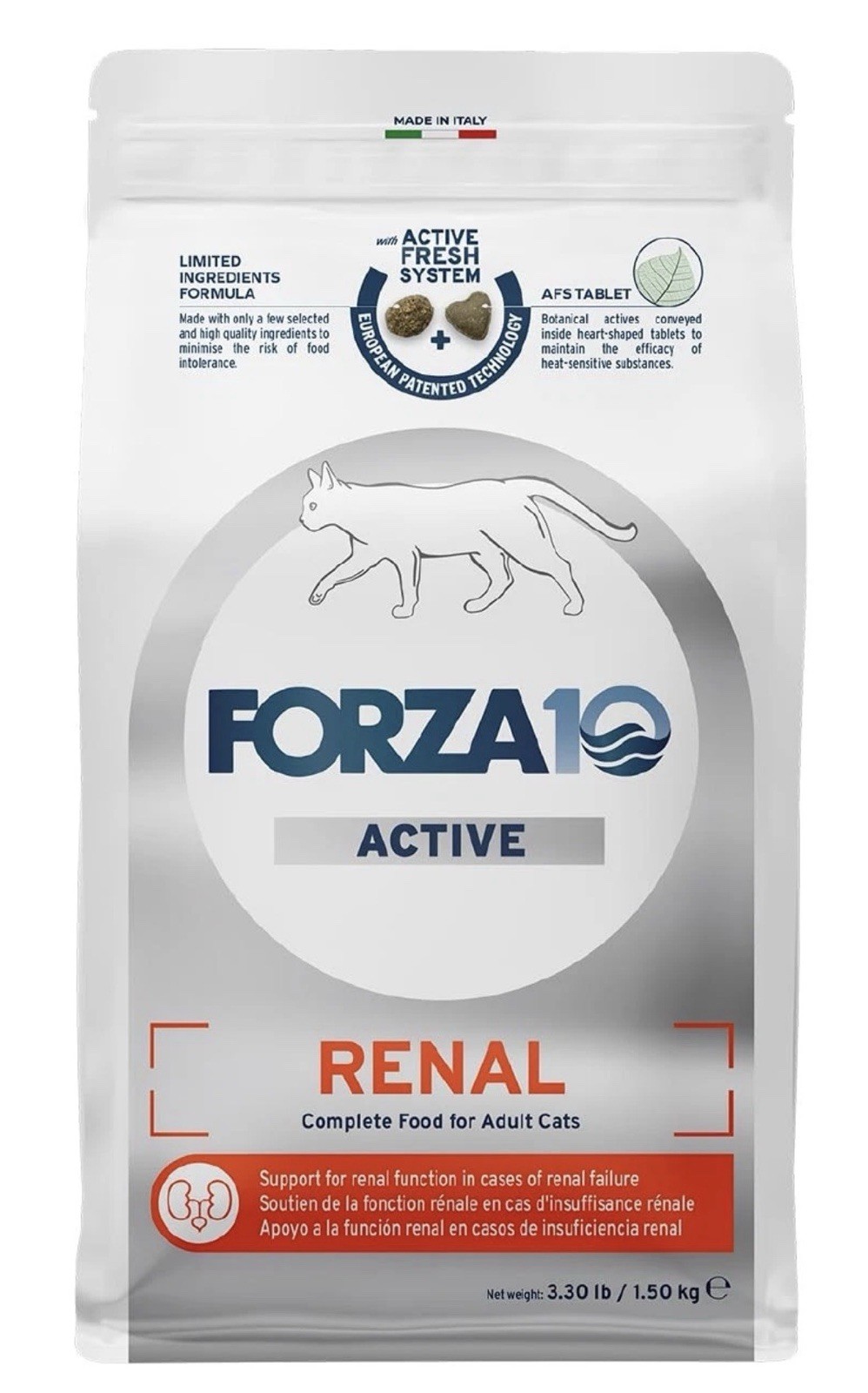 2 Bags Of Forza10 – Cat Food, Limited. 3.3 Pounds Each Renal. Complete