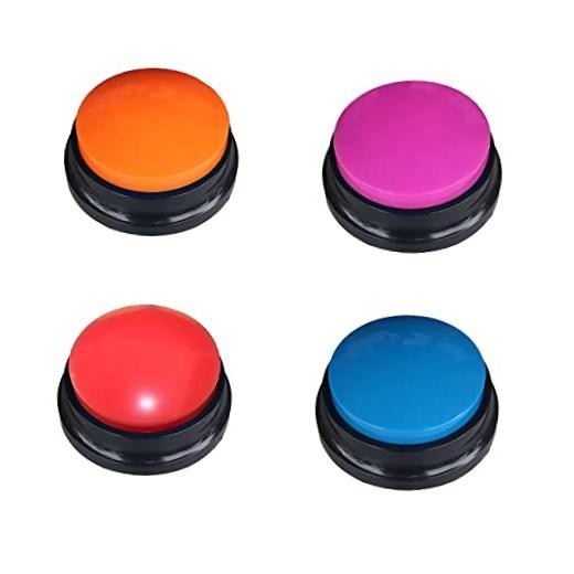 Artist Unknown 4 Color Voice Recording Button, Dog Buttons for Communication
