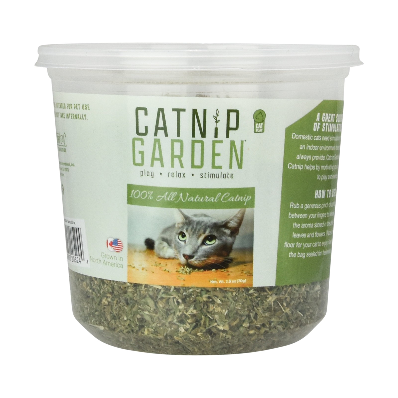 Catnip Garden Catnip Cup Cat Toy 2.5 Oz 100% All Natural North American Catnip