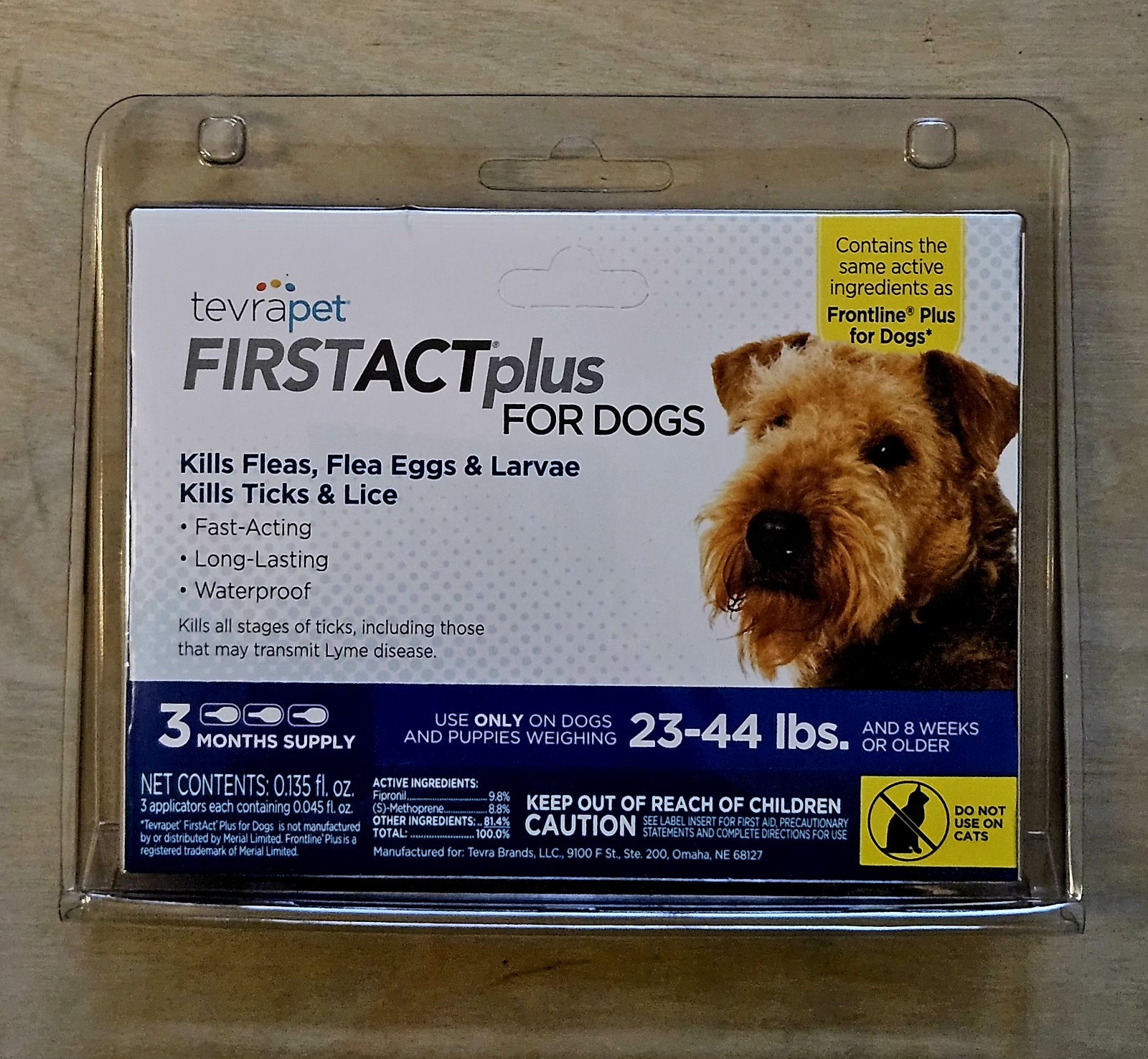 🐕 TevraPet FirstAct Plus for Dogs 23-44lbs – 3 Month Supply