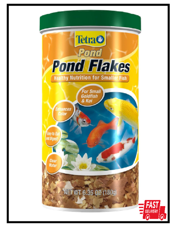 6.35 Oz Tetra Fish Food Flakes Balanced Diet Pond Koi Goldfish, Fast Shipping…