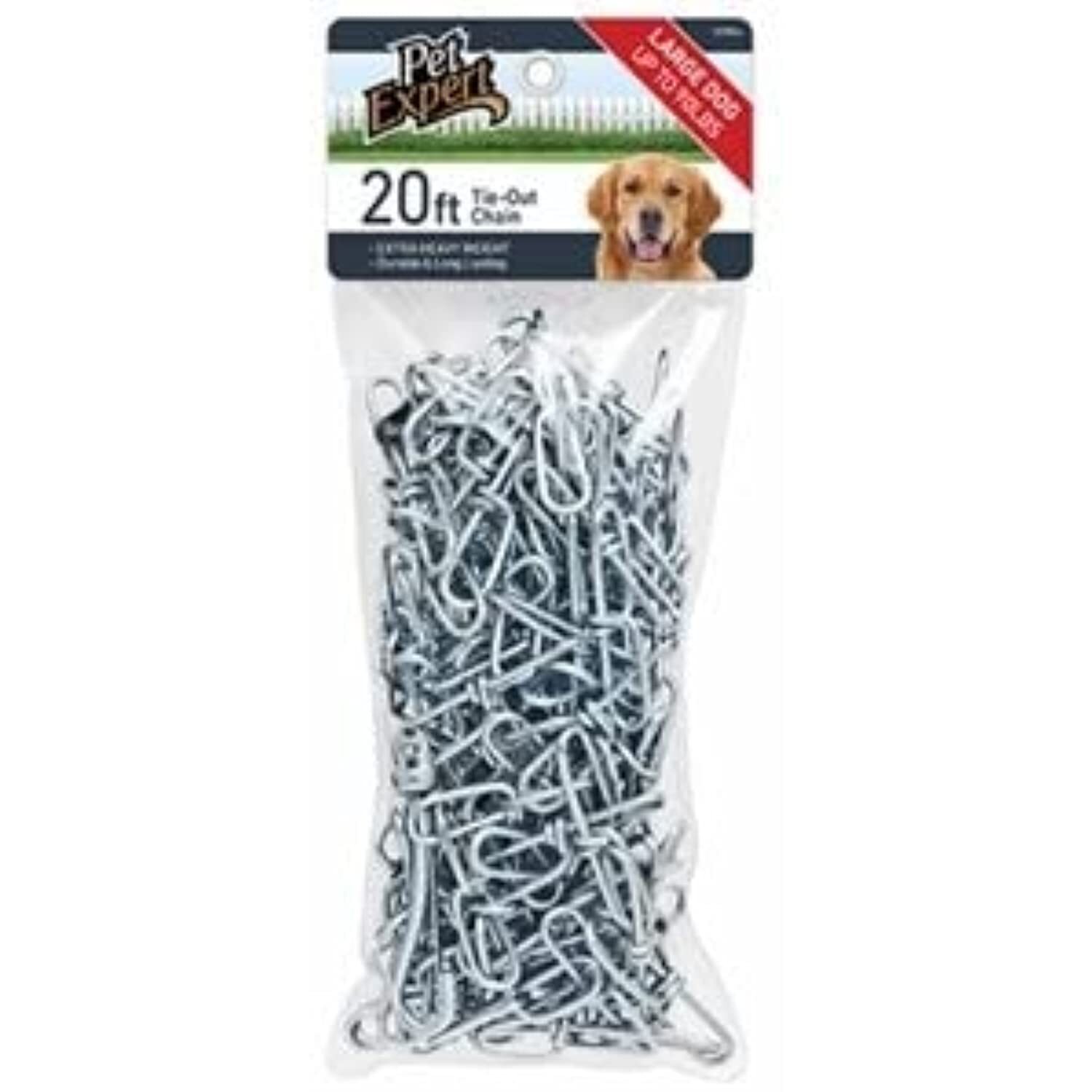 Westminster Pet Products Pet Expert 20′ Tie-Out & Runner Chain for Dogs,