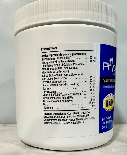 PhyCox Max Small Bites Canine Joint Support, 120ct