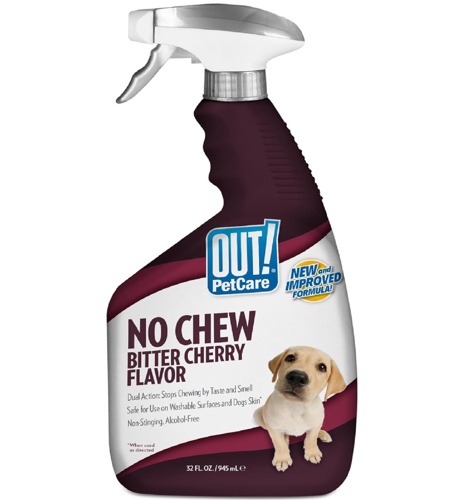 OUT! PetCare No Chew Bitter Cherry Flavor Deterrent, Puppy Training, No Chew Spr