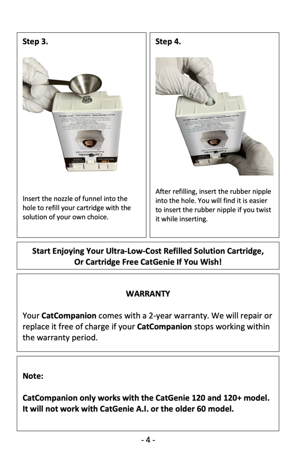 CatGenie 120 SaniSolution Cartridge Refill Kit – CatCompanion