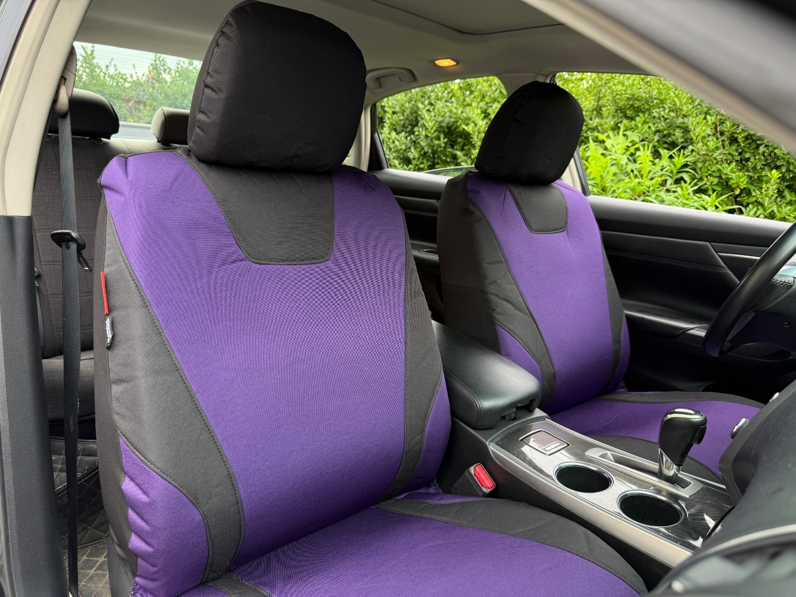 For Lexus NX Series 2015-Now Car Front Seat Covers Waterproof Purple Canvas 2PCS