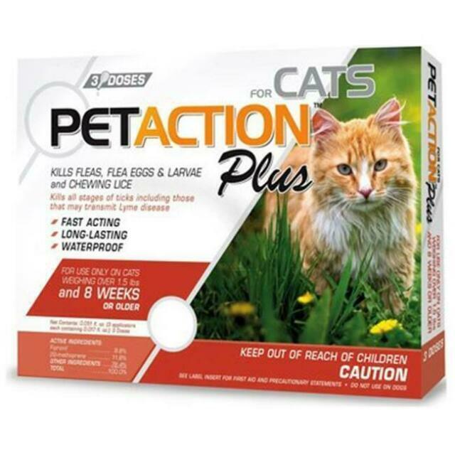 Pet Action Plus Cat Flea & Tick Applicator over 1.5 lb