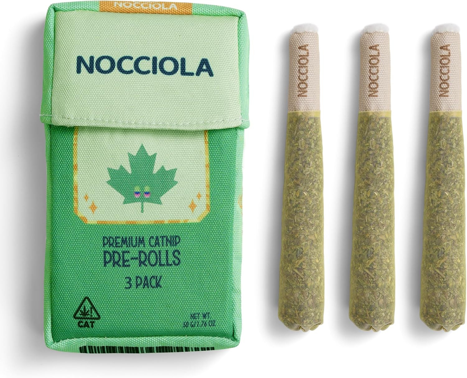 Nocciola 3 Pack Catnip Toys for Cats, Funny Cat Toys Filled with 100% Pure Organ