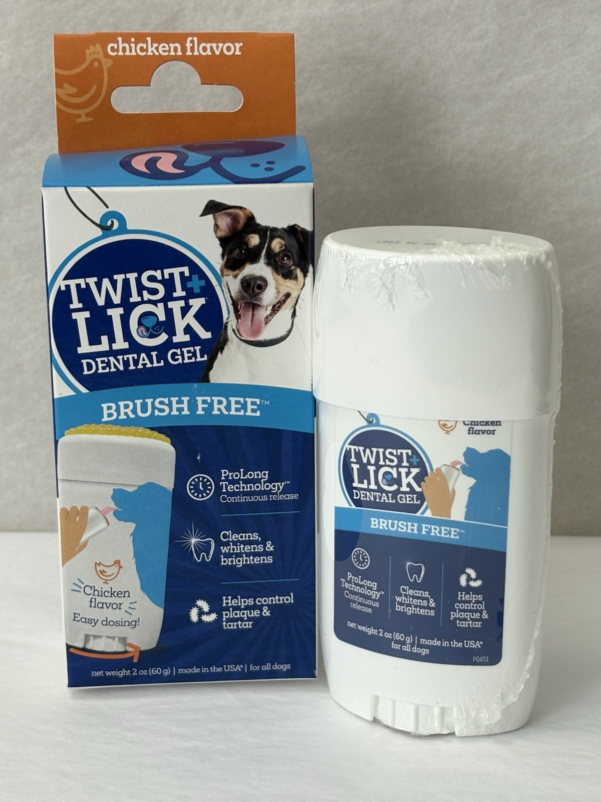 New Twist and Lick Dental for Dogs, Cleans Teeth and Freshens Breath (S4)