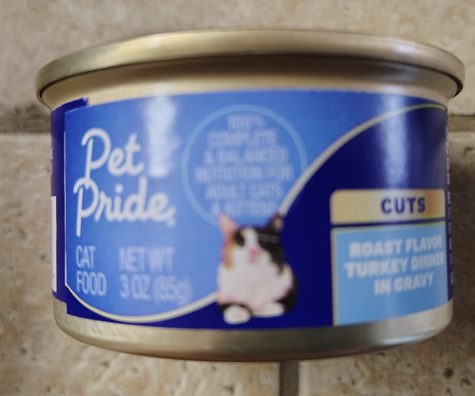 (10) 3.0oz cans: PET PRIDE CAT FOOD – Roast Turkey in Gravy! Yummy!?!?!