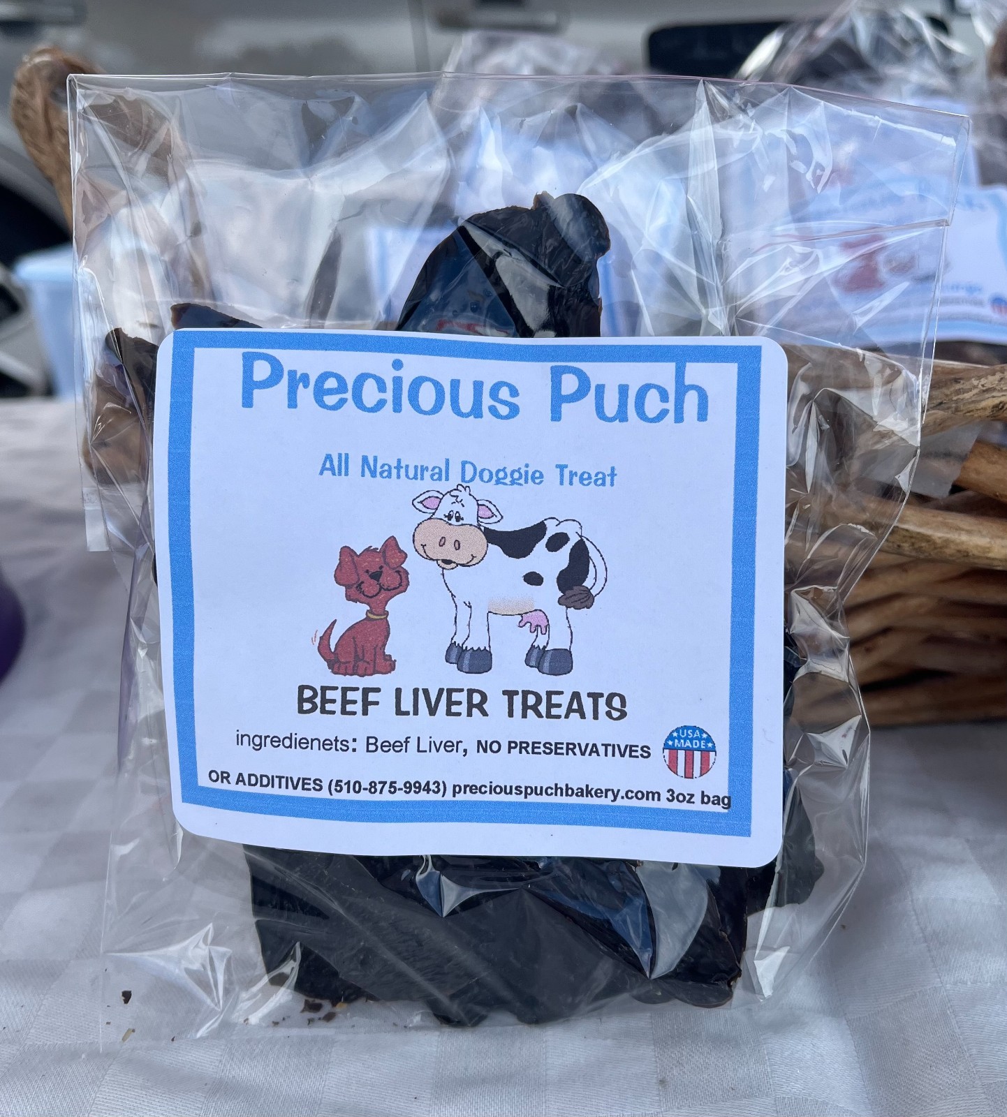 Handmade Dehydrated beef liver dog treatsMade in USA all natural