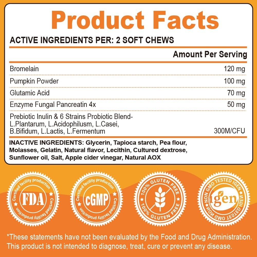No Poo Chews Dogs-Coprophagia Stool Eating Deterrent Stop Eating Poo 90/150 Chew