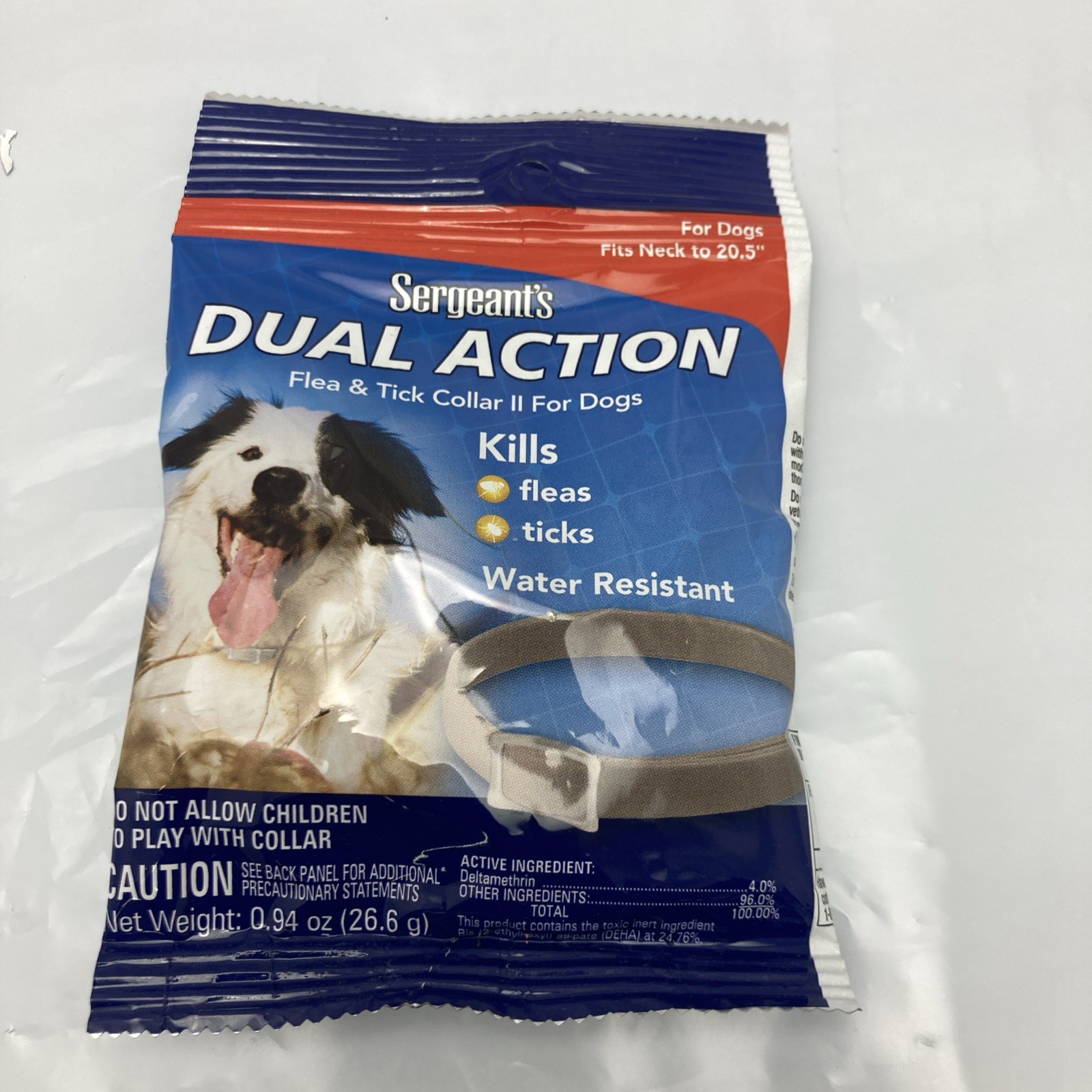 Sergeants Dual Action Flea & Tick Collar II for Medium Dogs, Neck Size 20.5 in