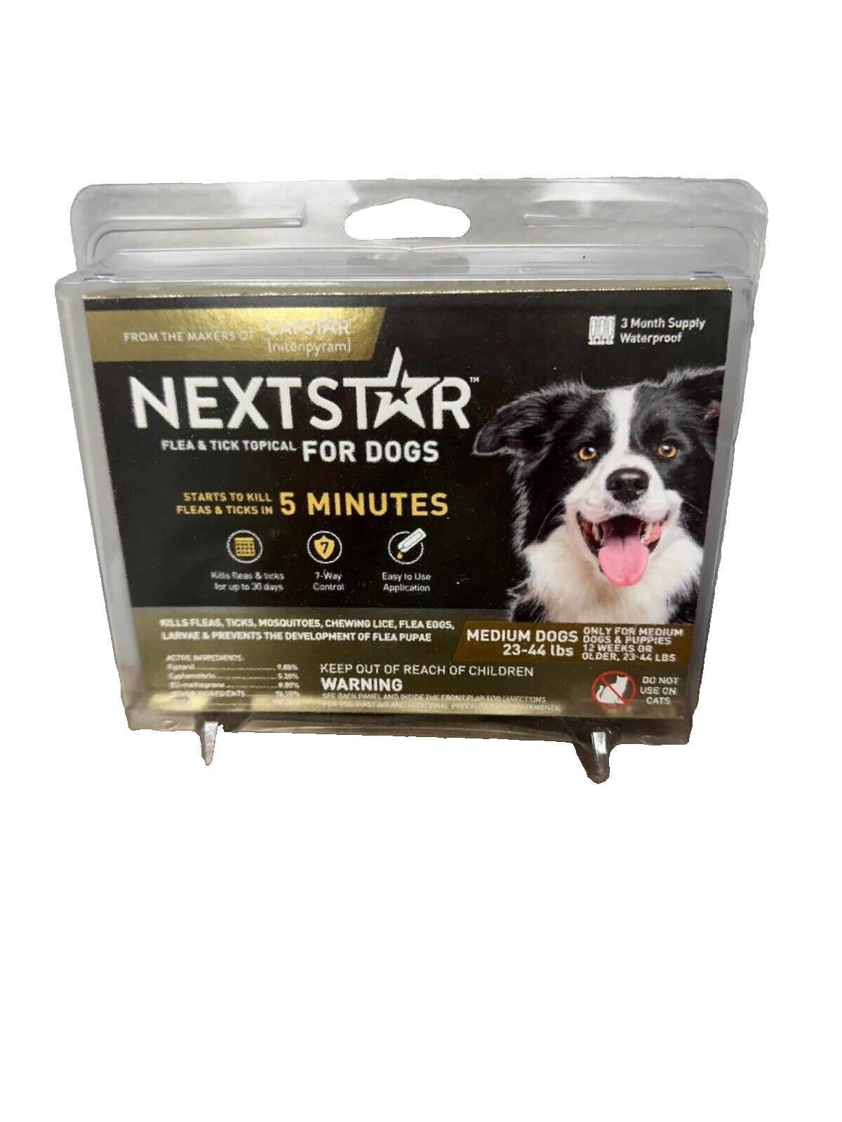 NextStar Flea & Tick Topical Treatment for Dogs – Medium Dogs 23-44lbs 3 Month