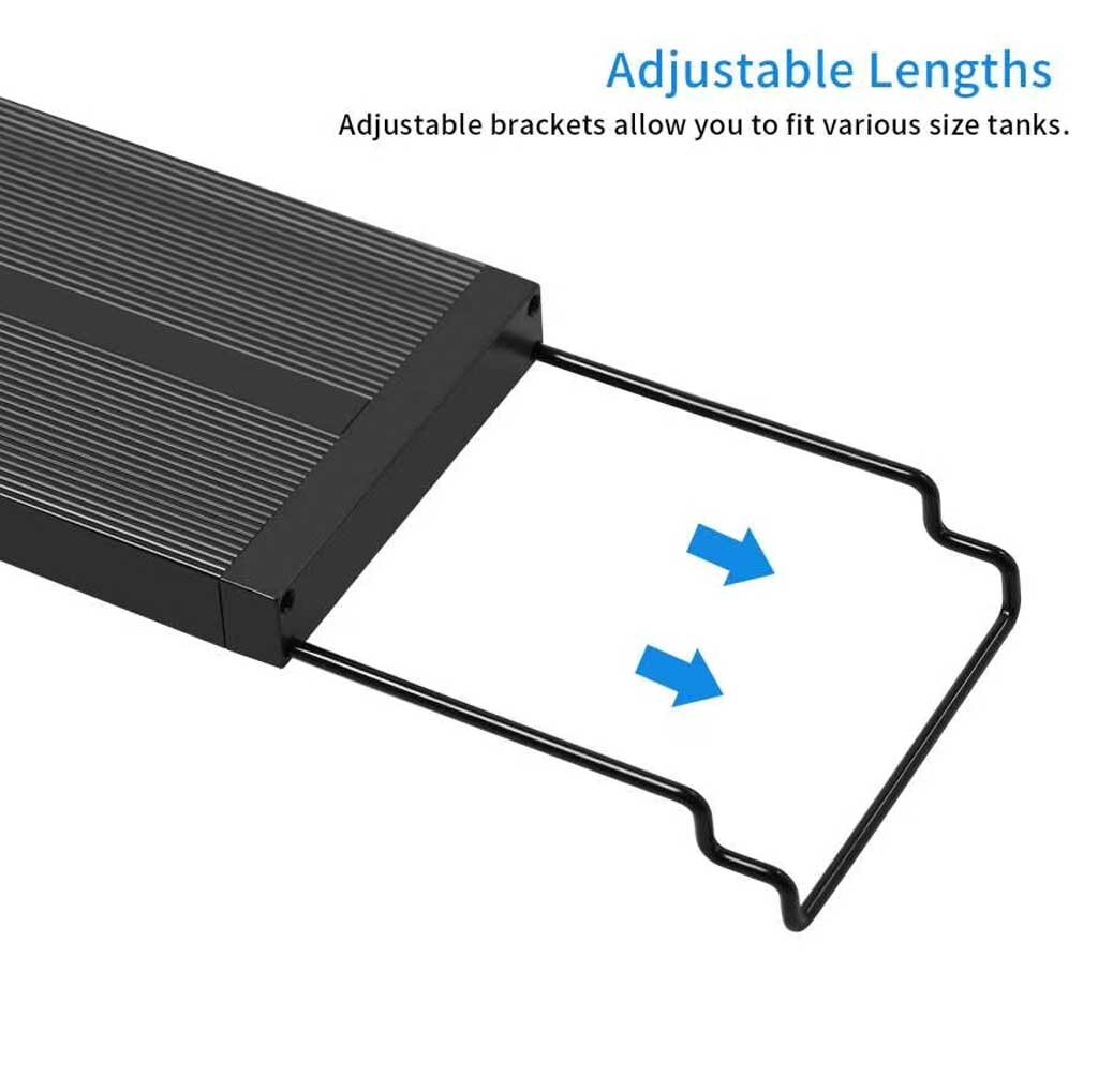 EverGrow LED Multi Color Aquarium Fish Tank Light Bar Extendable 18 24 30 36 48″
