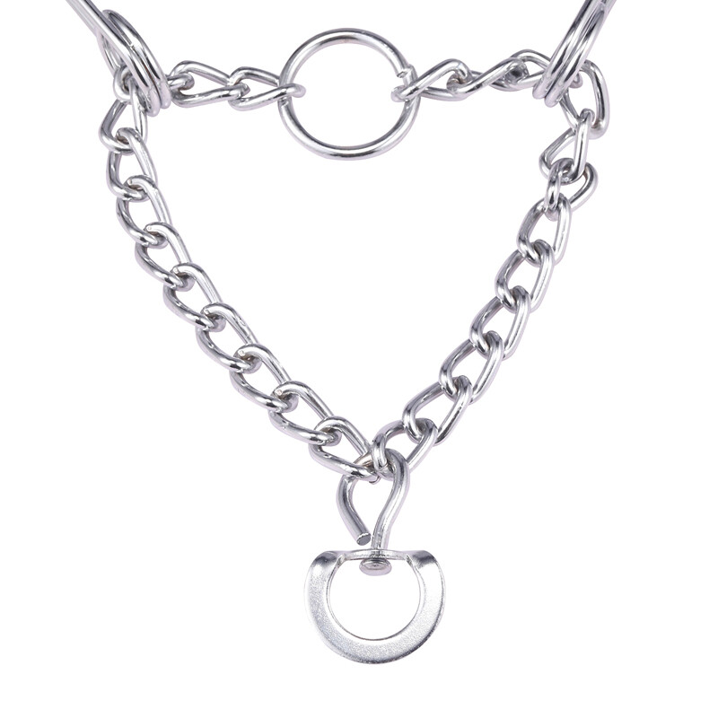 Adjustable Metal Steel Dog Pinch Prong Choke Chain Collar Training Guardian Gear