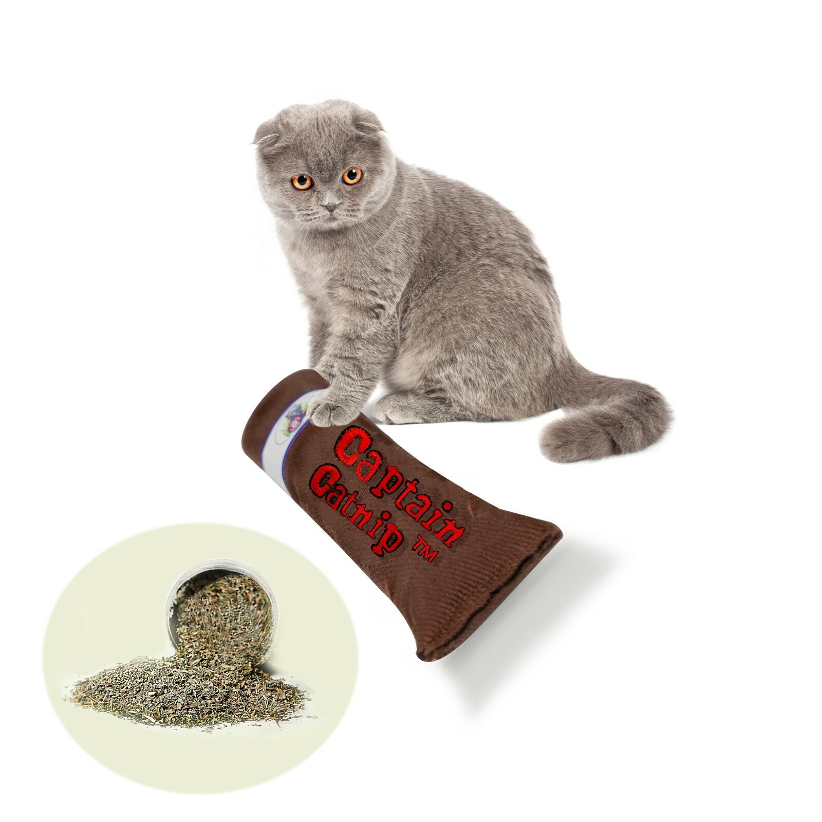 Captain Catnip Organic Cat Nip filled Cigar Toy Cats Love it Potent