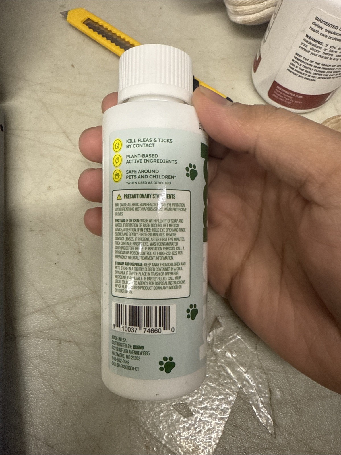 BugMD Flea and Tick Spray Flea and Tick Formula for Dogs, Flea and Tick 3.7 Oz
