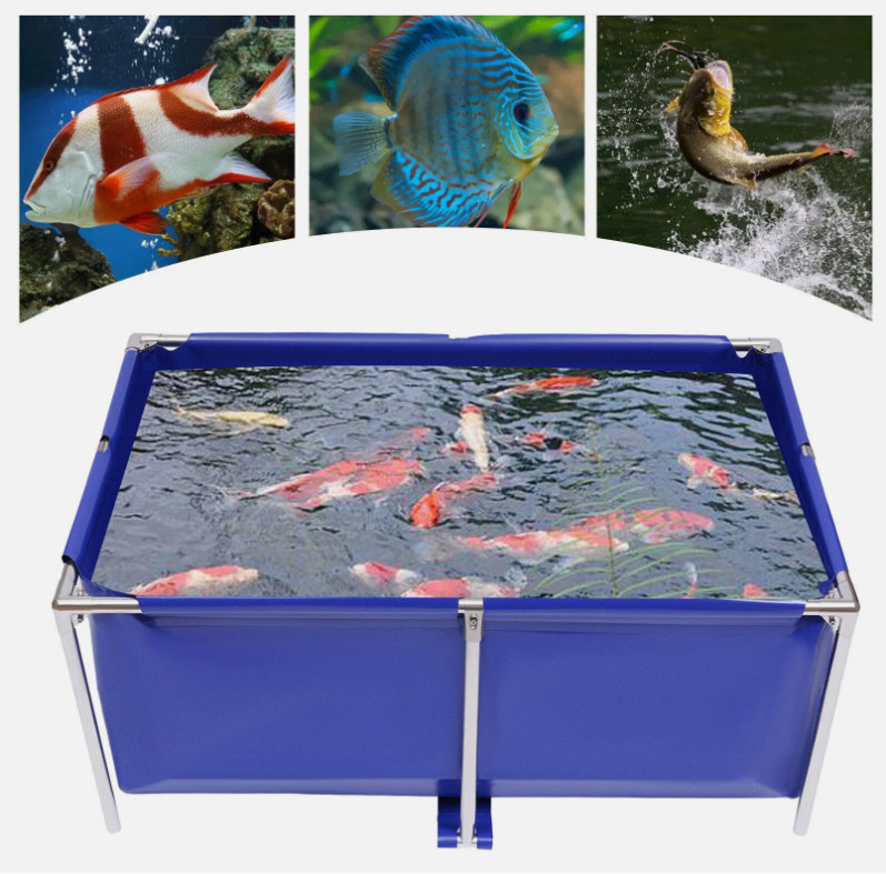 Outdoor Canvas Fish Pond Fish Water Tank Water-proof Coating Koi Breeding Pond