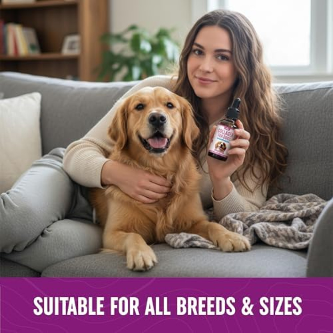 Premium Liquid Collagen for Dogs (120ml) Daily Collagen Dogs Supplement Drops