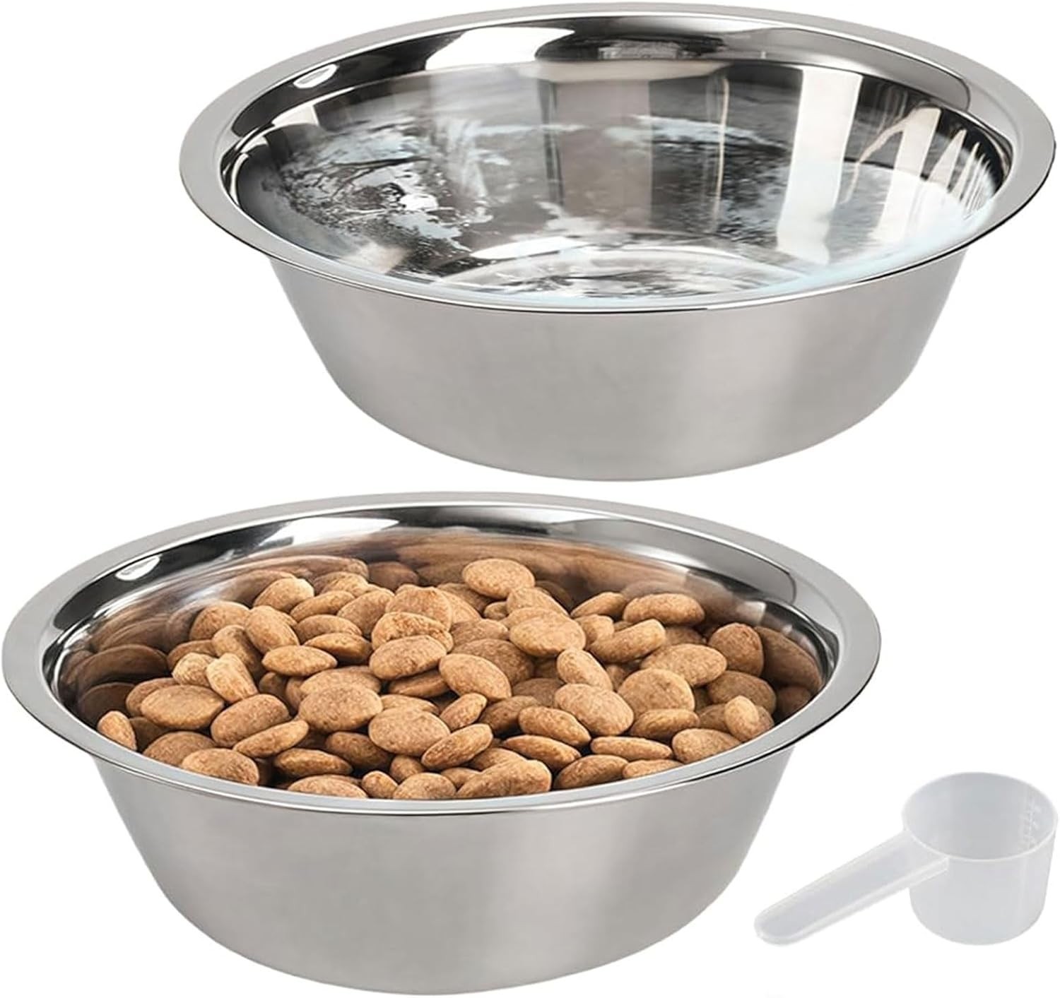 Set of 2 Dog Cat Pet Bowl Dish Metal STAINLESS STEEL New L XL XXL M S XS XXS