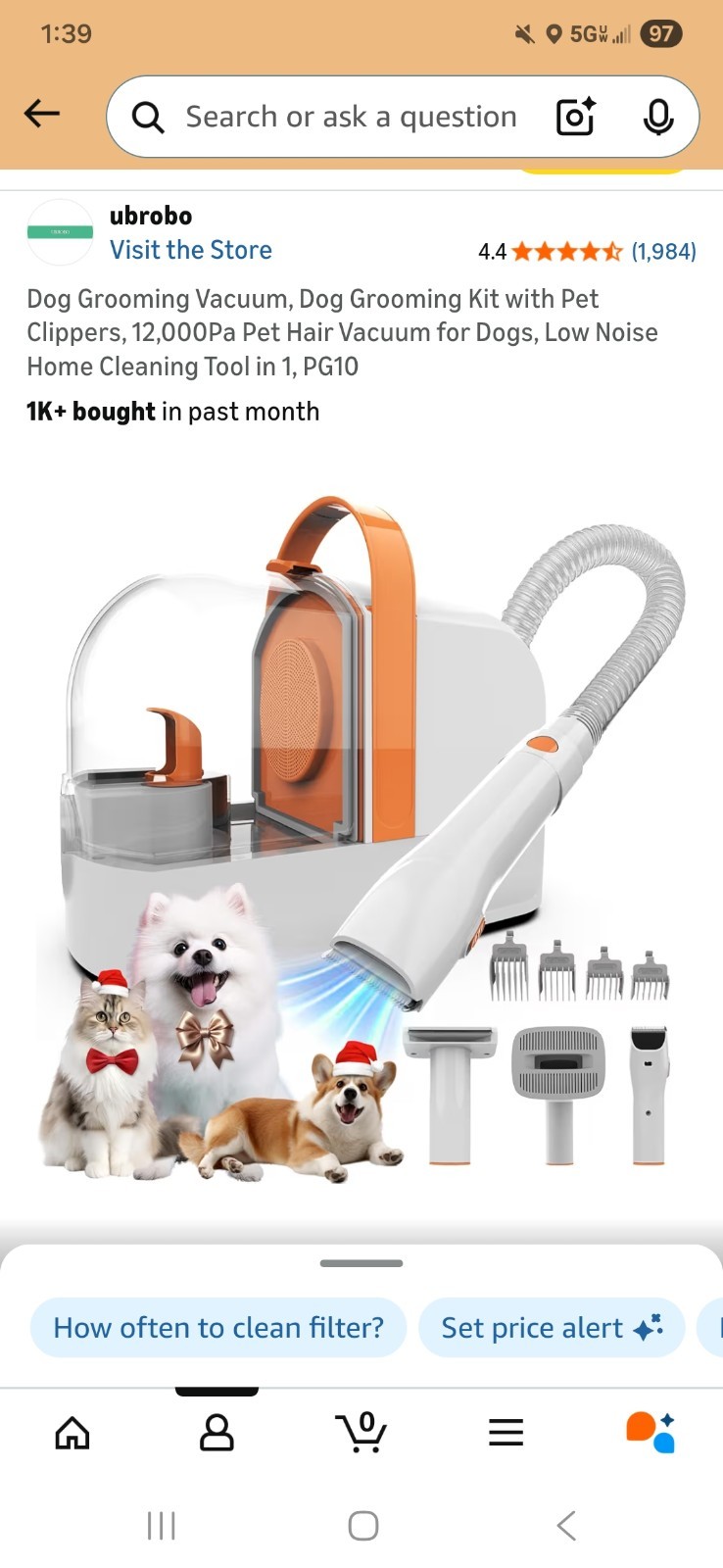 Pet Grooming Vacuum