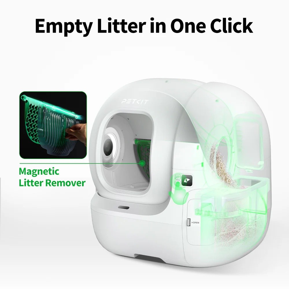 PETKIT AI-Camera Self Cleaning Automatic Litter Box WiFi App Control Odor-Free