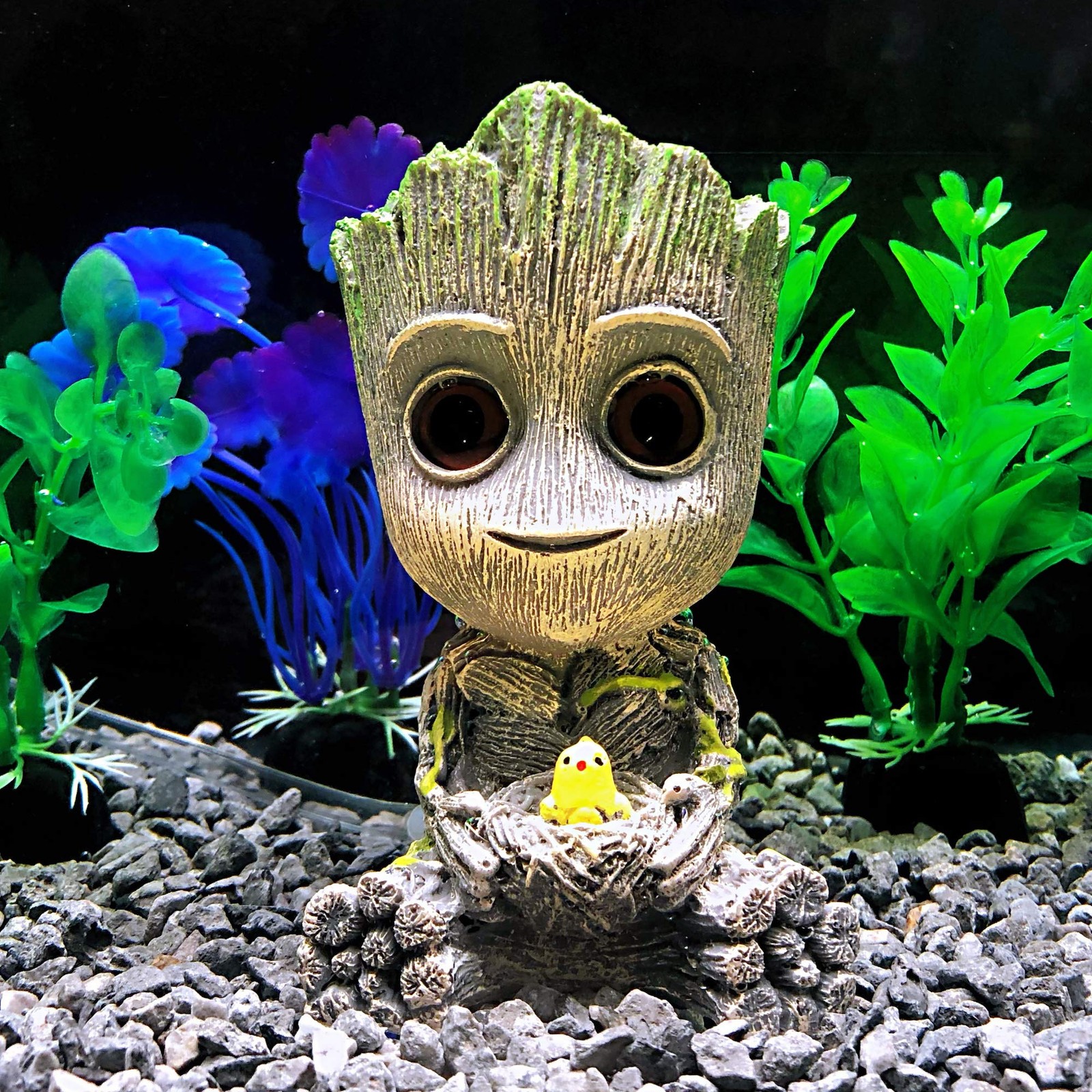 AnxunJim Aquarium Groot Air Bubbler Decorations Fish Not specified, Brown