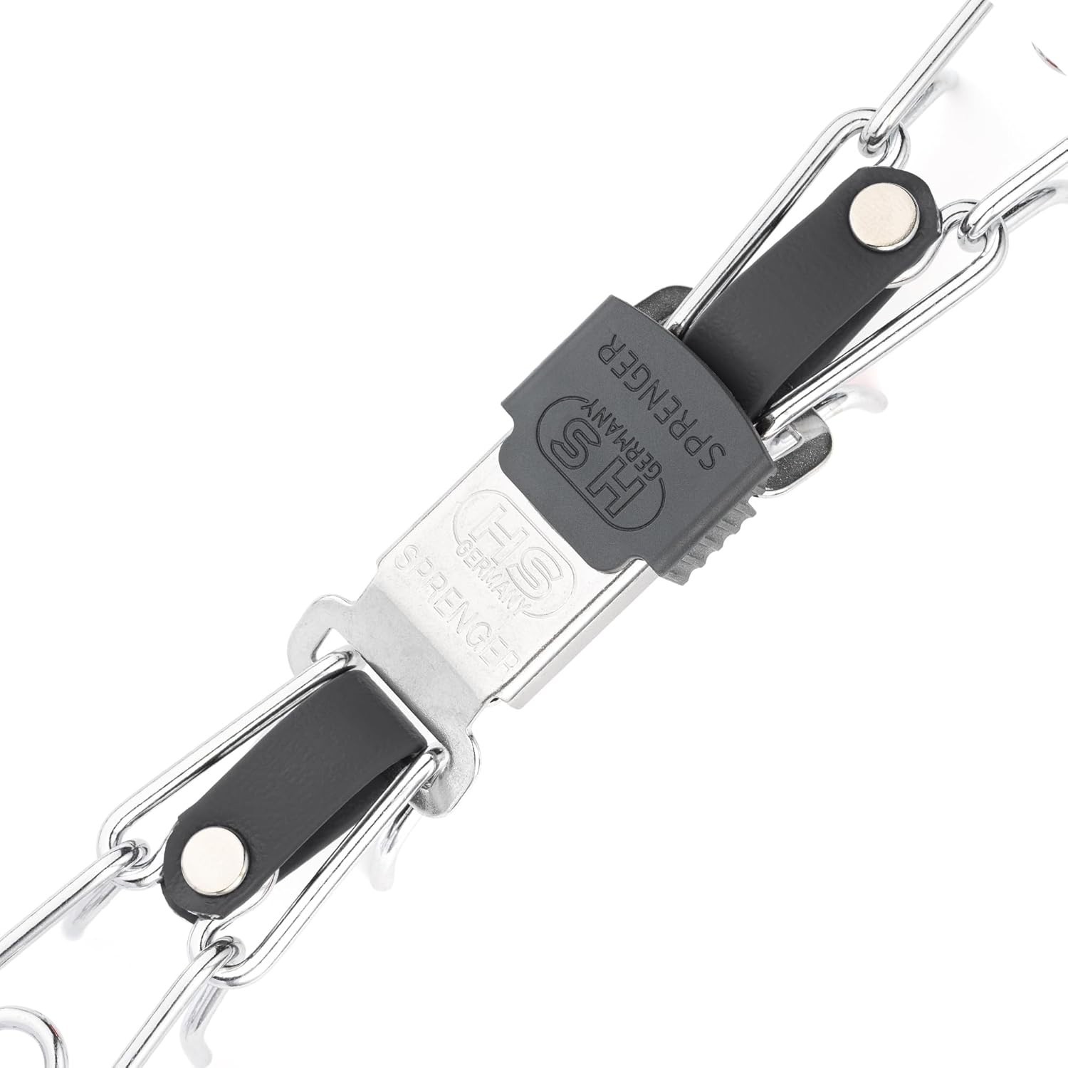 Used-Herm Sprenger Chrome Plated Steel Dog Collar w/Buckle & Biothane Insert