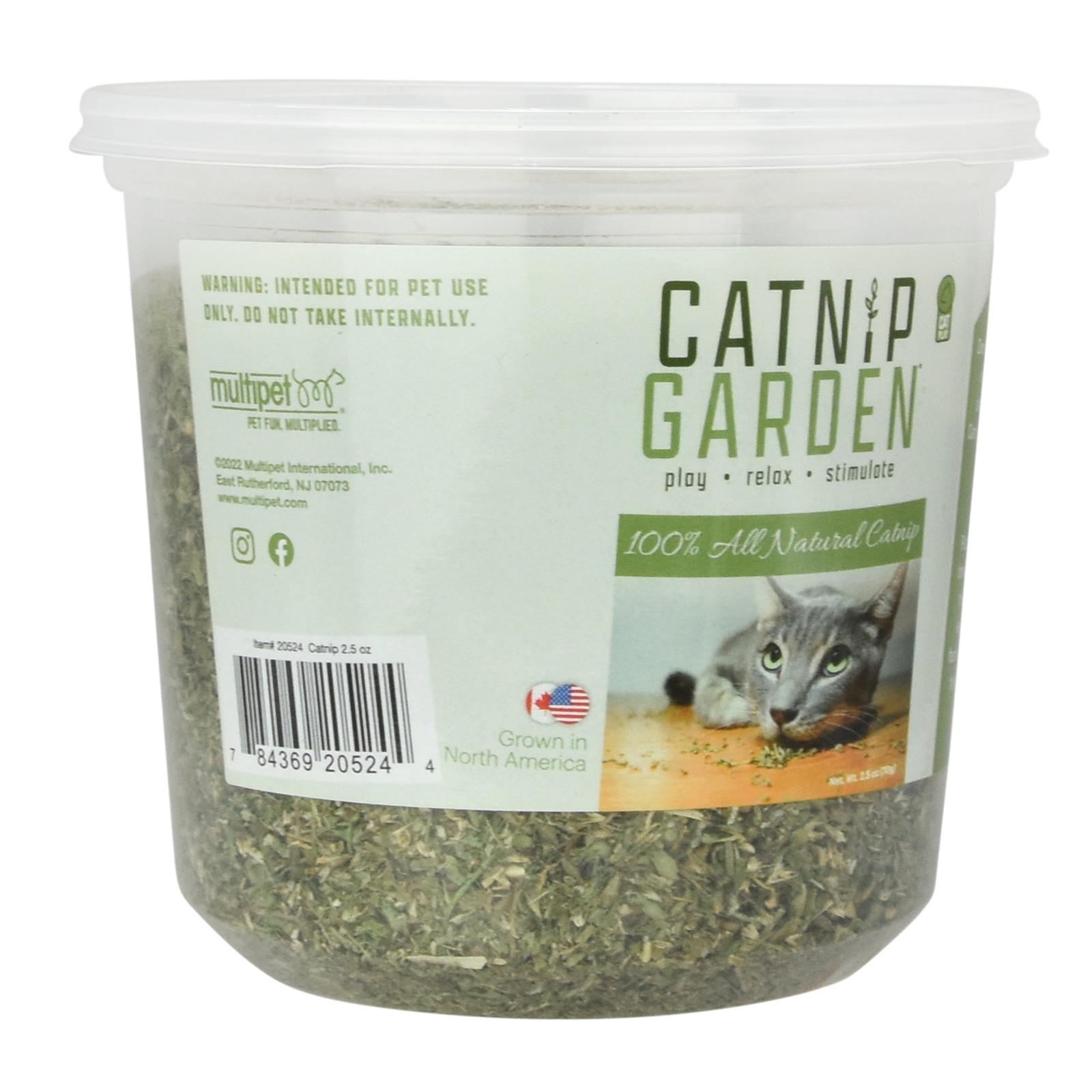 Catnip Garden Catnip Cup Cat Toy 2.5 Oz 100% All Natural North American Catnip