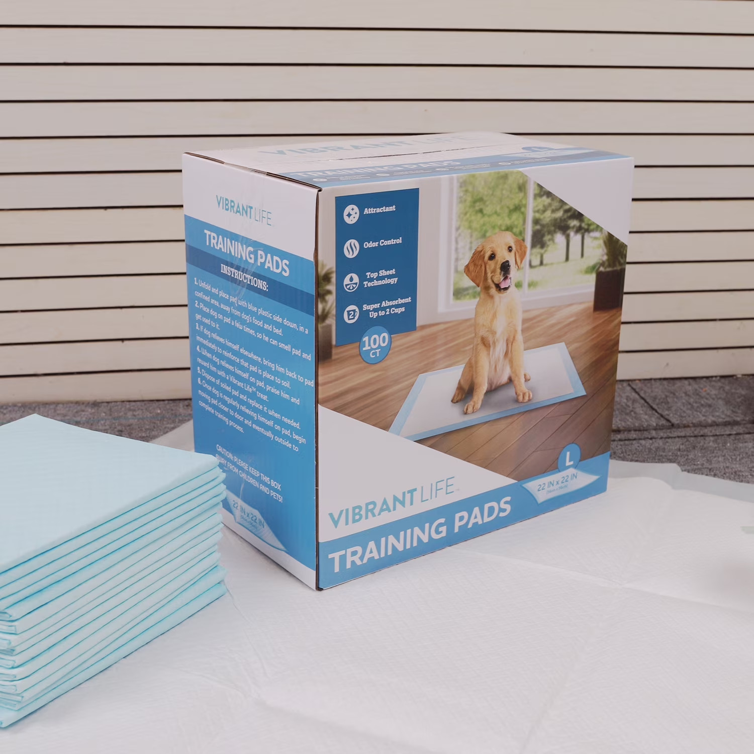 Large Dog Training Pads 100 Count 5 Layer Super Absorbent Leak Proof Pee Pads