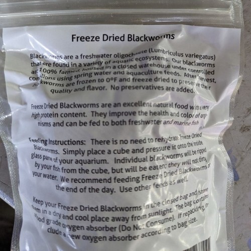 Freeze Dried California Blackworms With Astaxanthin 50g –
