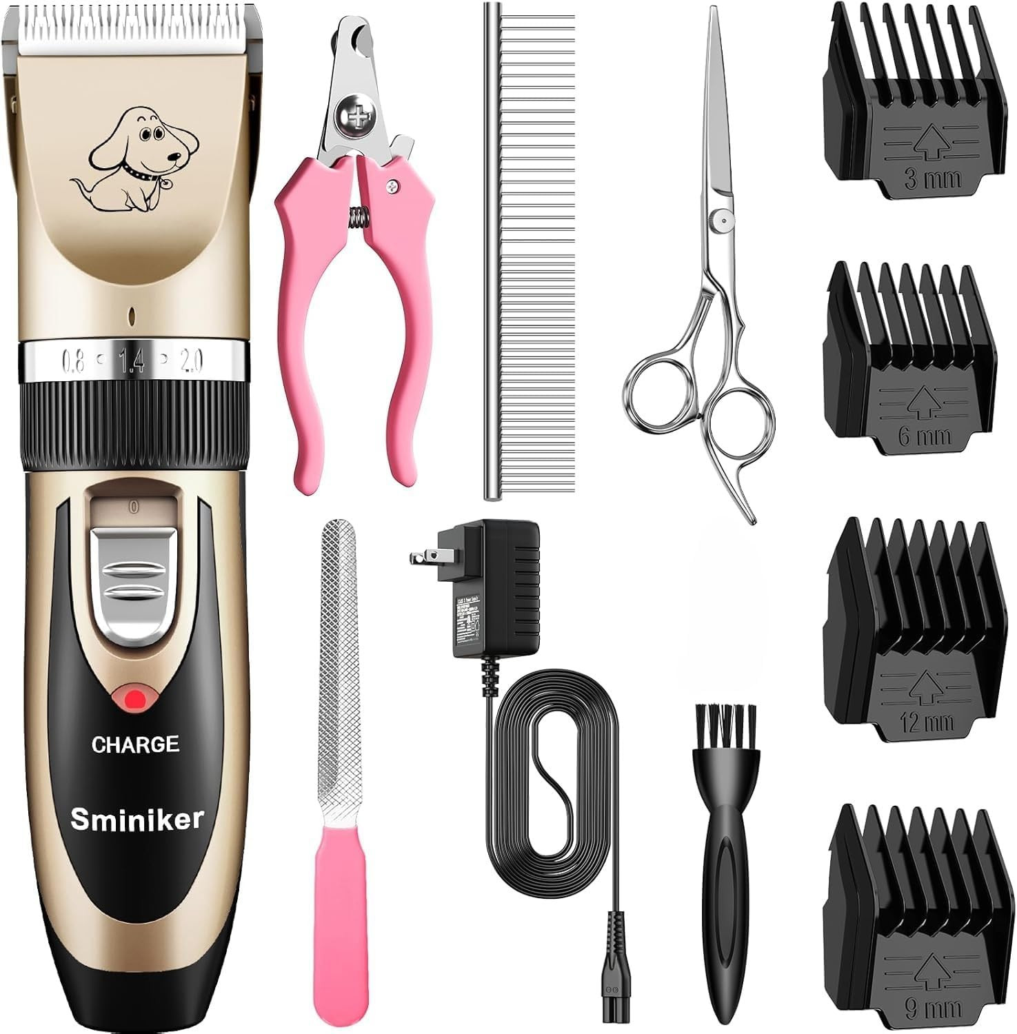 Rechargeable Cordless Dogs Cats Horse Grooming Clippers – Professional Pet Hair