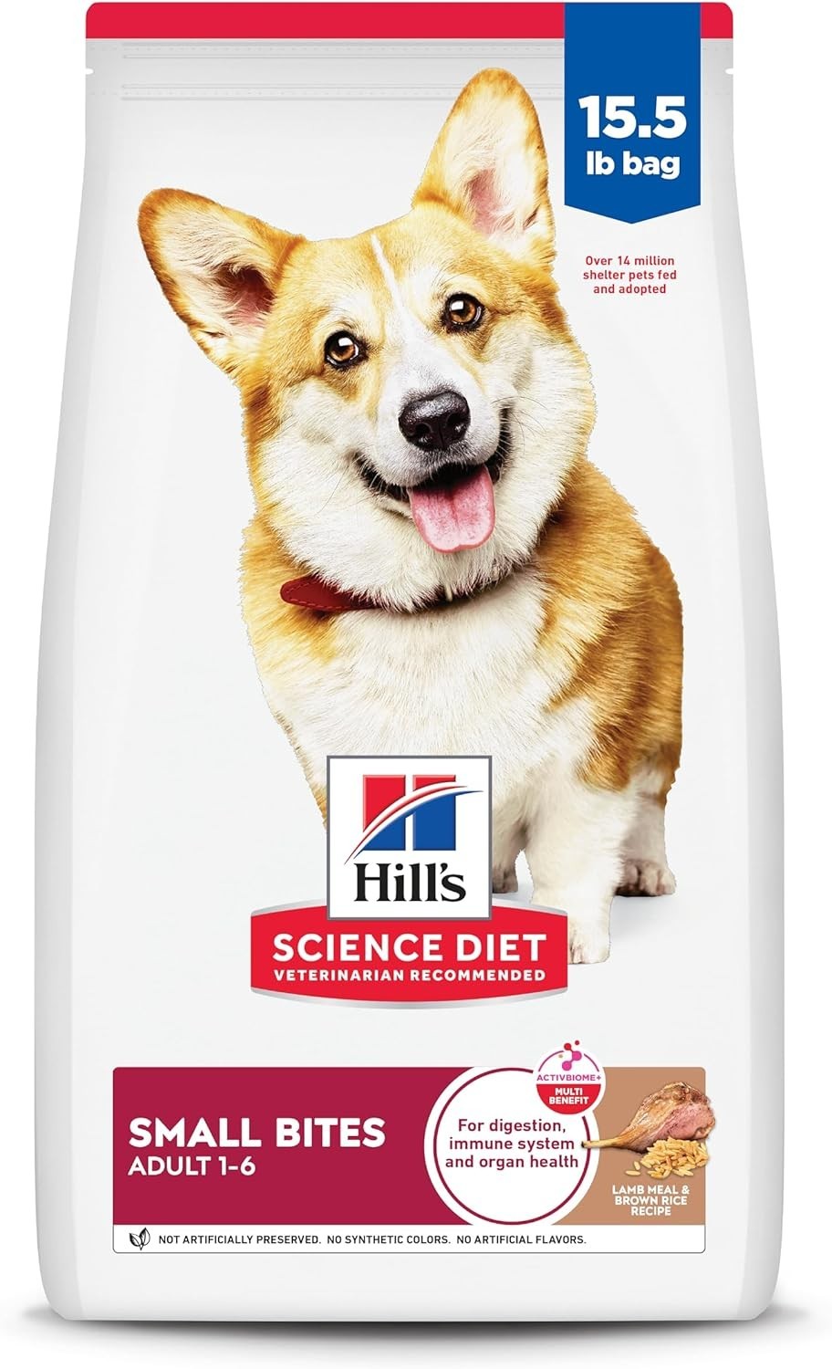 Hill’s Science Diet Small Bites Adult Dry Dog Food – Lamb & Brown Rice 15.5 Lb