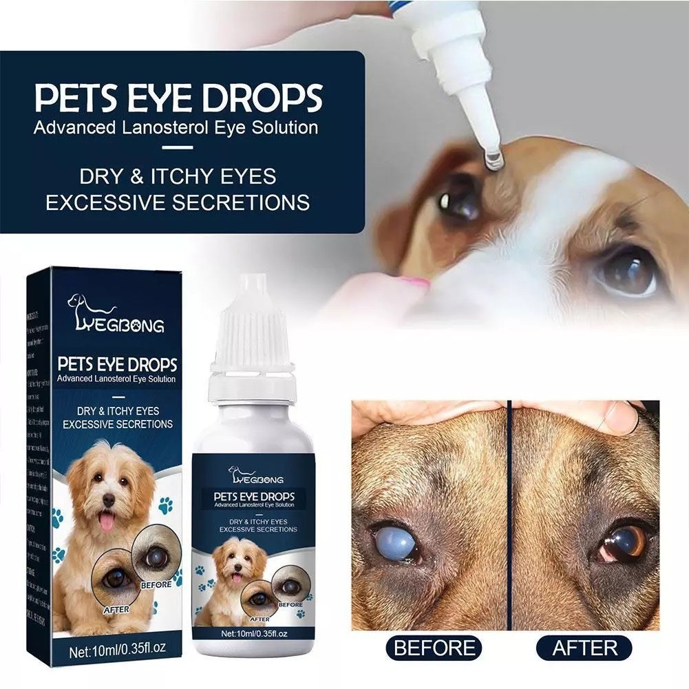 Lanosterol+NAC Dog Cat Eye drops/Cataracts, Dry Eyes, Tearing, MAX Strength