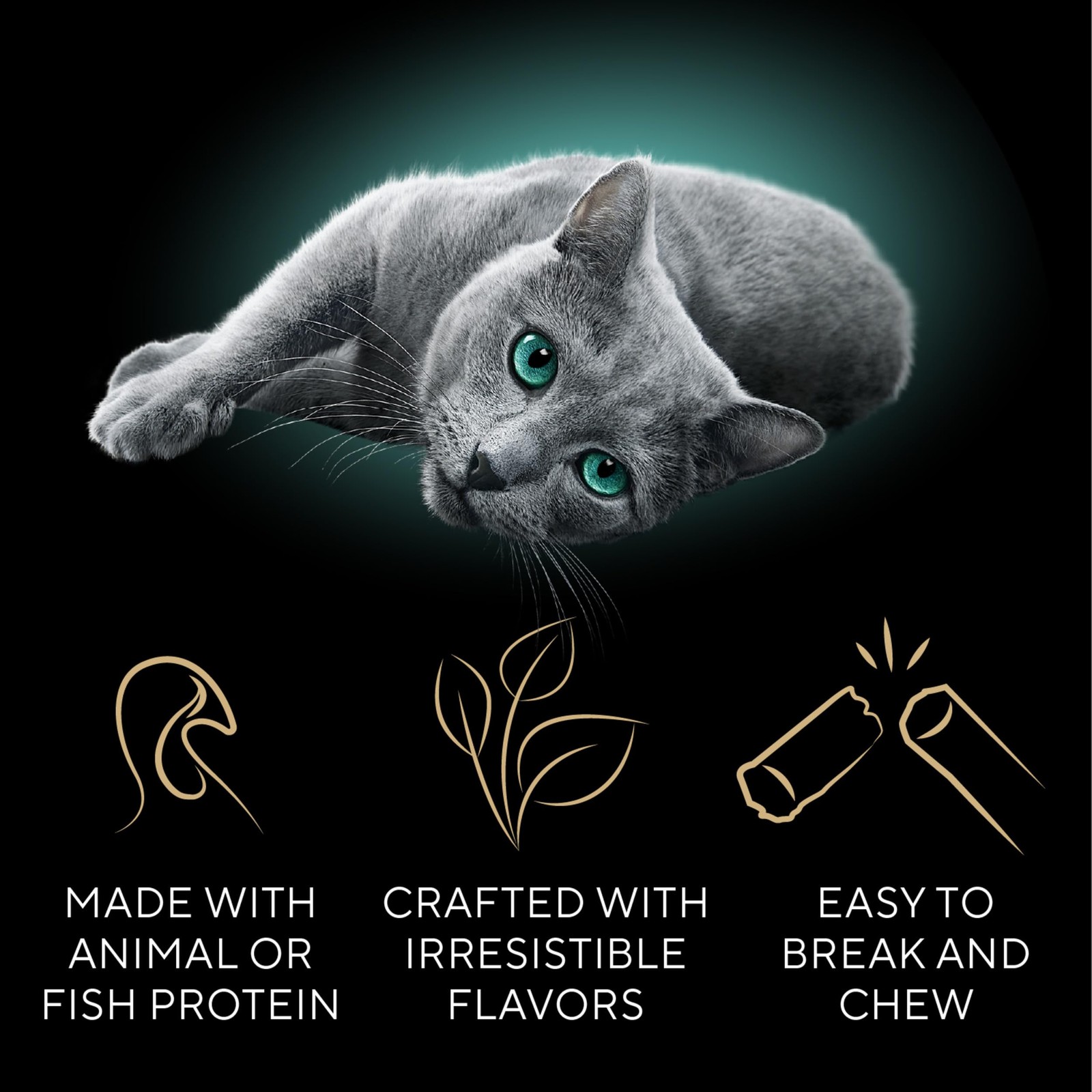 Sheba Meaty Tender Sticks Soft Cat Treats with Chicken, Tuna Flavor, 40 Count