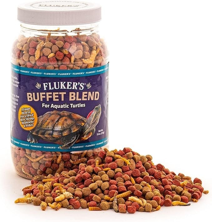 Fluker’s Buffet Blend: Nutritious Aquatic Turtle Food, 7.5oz
